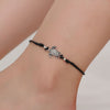 Bohemian Silver Color Anklet Bracelet On The Leg Fashion Heart Female Anklets Barefoot For Women Leg Chain Beach Foot Jewelry