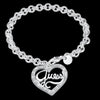 Hot Luxury Rose Gold Stainless Steel Bracelets Bangles Female Heart Forever Love Brand Charm Bracelet for Women Famous Jewelry